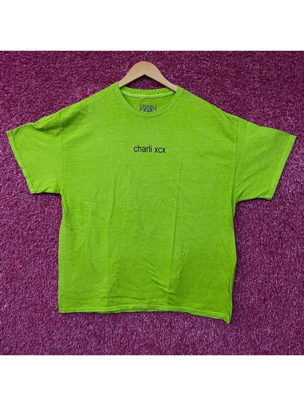 Charli XCX Brat Hyperpop Album T-Shirt Large
